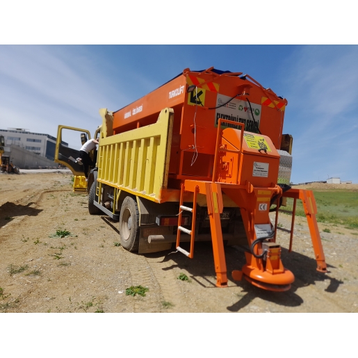 ELEKTRİKLİ TUZ SERPME MAKİNESİ / 7M3 / UZAKTAN KUMANDALI