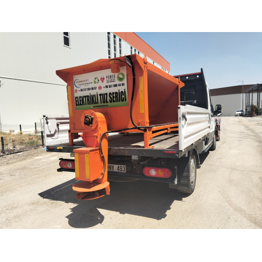 KAMYONET ÜZERİ TUZ SERPME MAKİNESİ 1.2 M3 / ELEKTRİKLİ / UZAKTAN KUMANDALI / 